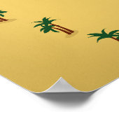 Die Vintage Karte des Toten Meeres Poster (Ecke)