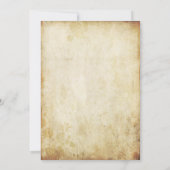 Die Vintage Kronleuchter-Hochzeitskollektion Einladung (Rückseite)