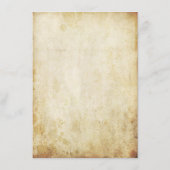 Die Vintage Kronleuchter-Hochzeitskollektion Menükarte (Rückseite)