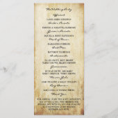 Die Vintage Kronleuchter-Hochzeitskollektion Programm (Rückseite)