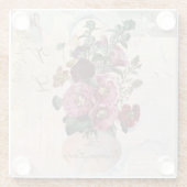 Die Vintage Lady Vase + Monogramm Glasuntersetzer (Rückseite)