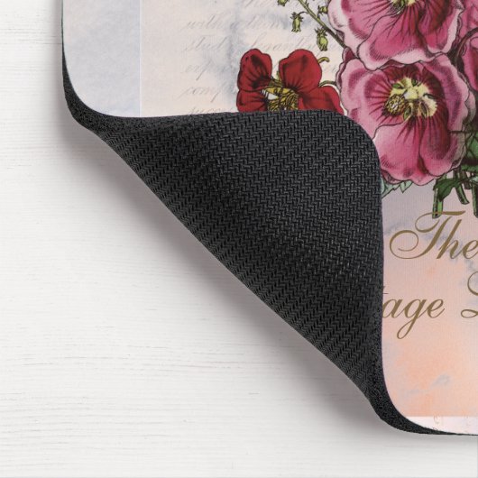 Die Vintage Lady Vase + Monogramm Mousepad (Ecke)