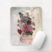 Die Vintage Lady Vase + Monogramm Mousepad (Mit Mouse)
