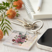 Die Vintage Lady Vase + Monogramm Schlüsselanhänger (Vorderseite rechts)