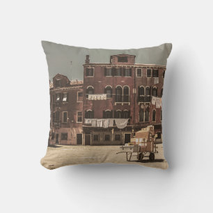 Die Vintage Landschaft Venedigs Kissen