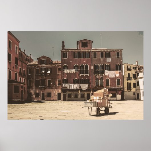Die Vintage Landschaft Venedigs Poster (Vorne)