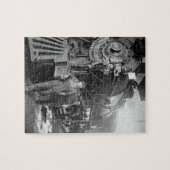 Die Vintage Lokomotive Roundhouse-Gallonen Puzzle (Horizontal)