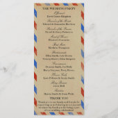 Die Vintage Luftpost Hochzeitskollektion Programm (Rückseite)