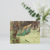 Die Vintage Märchen der Froschprinzessin Postkarte (Stehend Vorderseite)