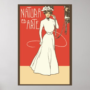 die Vintage Mode italienischer Damen Ca 1900 Poster