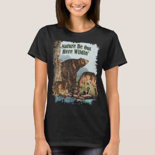 Die Vintage Natur der Wildtiere ist hier draußen T-Shirt