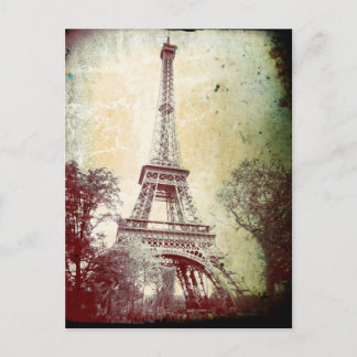 Die Vintage Paris Post Card, der Eiffelturm Postkarte
