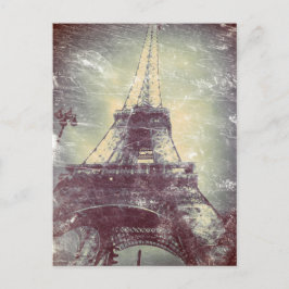 Die Vintage Paris Post Card, der Eiffelturm Postkarte