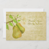 Die Vintage Perfect Pear II-Einladung Einladung (Rückseite)