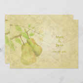 Die Vintage perfekte Birne Einladung (Vorne/Hinten)