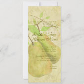 Die Vintage perfekte Birneneinladung Einladung (Rückseite)