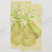 Die Vintage perfekte Birneneinladung Einladung (Vorne/Hinten)