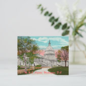 Die Vintage Postkarte der US-Hauptstadt (Stehend Vorderseite)