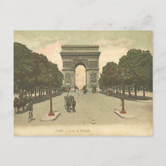 Die vintage Postkarte des Arc de Triomphe de l'Éto