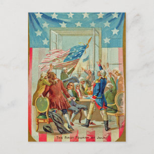 Die Vintage Postkarte des ersten Amerikanischen Un