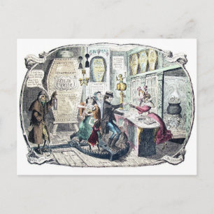 Die Vintage Postkarte Gin Shop