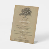 Die Vintage Sammlung alter Eichen-Bäume - Menü Sockelschild (Vorderseite)