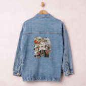 Die Vintage Scooter-Collage Jeansjacke (Hangar)