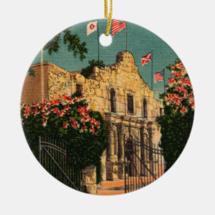 Die Vintage Texas Verzierung Alamos Keramikornament