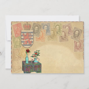 Die Vintage Themed Reise lädt ein Einladung