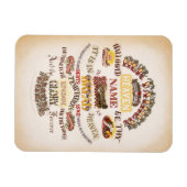 Die Vintage Typografie des Herrn im Gebet Magnet (Horizontal)