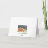Die Vintage Weihnachtskarte Feiertagskarte (Rückseite)