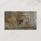 Die Vintage Zeile Visitenkarte (Rückseite)