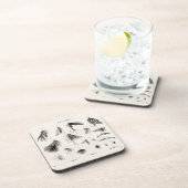 Die Vintagen 1800s, die Fliegen-Fischen-Köder Getränkeuntersetzer (Rechte Seite)