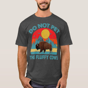 Die Vintagen Kühe nicht füttern T-Shirt