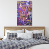 Die violetten Zeichen Leinwanddruck (Insitu (Schlafzimmer))