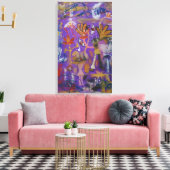 Die violetten Zeichen Leinwanddruck (Insitu (Wohnzimmer))