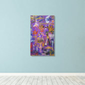 Die violetten Zeichen Leinwanddruck (Insitu (Holzboden))