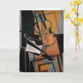 Die Violine, 1916 Karte (Gelbe Blume)