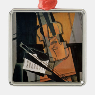Die Violine, 1916 Ornament Aus Metall