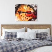 Die Violine Leinwanddruck (Insitu (Schlafzimmer))