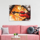 Die Violine Leinwanddruck (Insitu (Wohnzimmer))