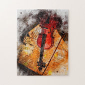 Die Violine - Puzzle (Vertikal)