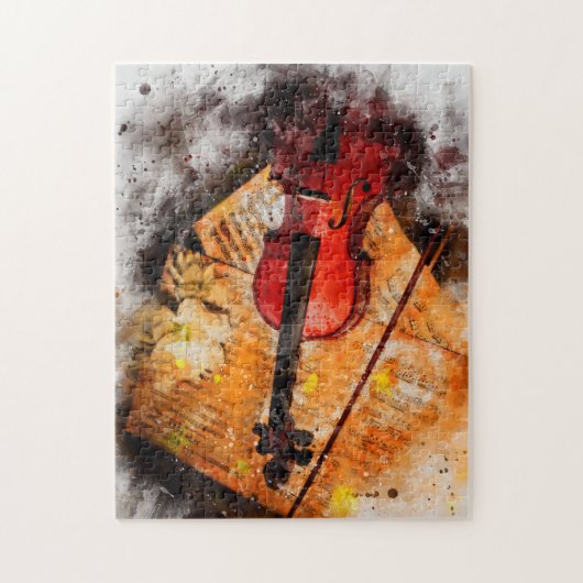 Die Violine - Puzzle (Vertikal)