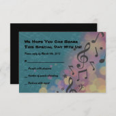 DIE VIOLINISTISCHE Bat Mitzvah Einladung Antwort K (Vorne/Hinten)