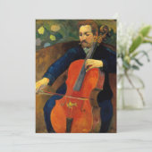 Die Violoncellistin Schneklud | Paul Gauguin (Stehend Vorderseite)