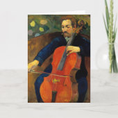 Die Violoncellistin Schneklud | Paul Gauguin Karte (Vorderseite)