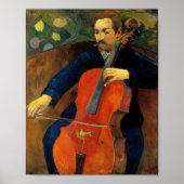 Die Violoncellistin Schneklud | Paul Gauguin Poster (Vorne)