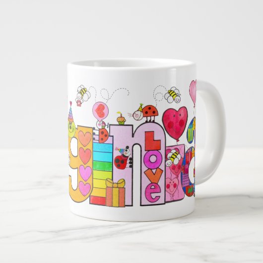 Die Virginia-Tasse Jumbo-Tasse (Vorderseite Rechts)