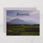 Die Virunga-Berge in Ruanda Postkarte (Vorne/Hinten)