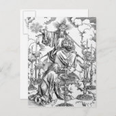 Die Vision der sieben Kerzenleuchten Postkarte (Vorne/Hinten)